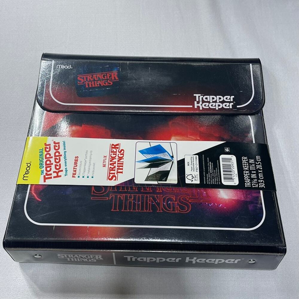 Stranger Things Demogorgon Trapper Keeper Mead 1” Binder w/ Folders NEW